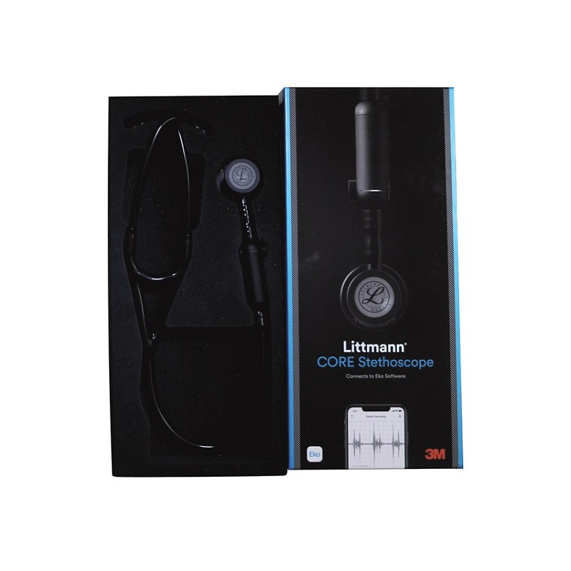 Digitální stetoskop littmann jádro 3m - 8863 - černý - lesklý měděný povrch