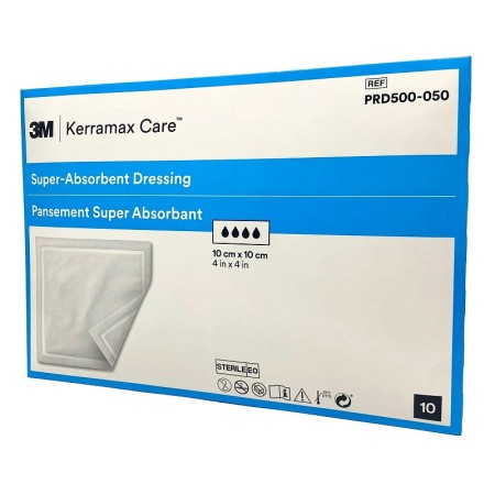 Kerramax care prd500-050 opatrunek superchłonny, 10x10 cm, 10 szt.