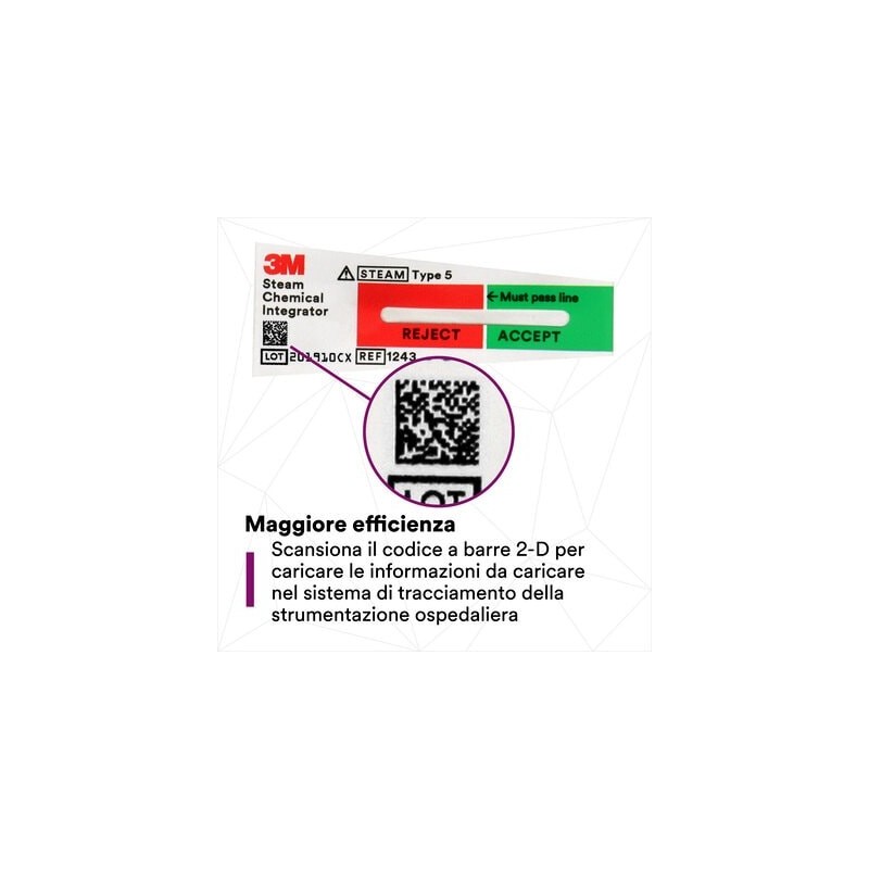 Indicatore chimico 3m attest, 1243a - 500 pz.