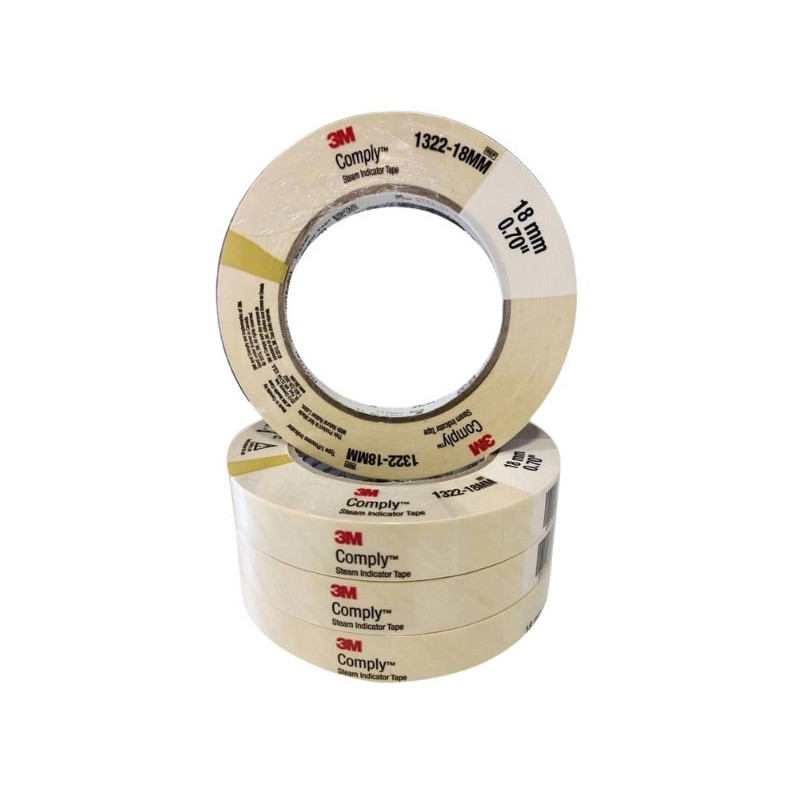 Comply 3m 1322 loodvrije stoomdrukindicatortape 18 mm - 28 st.