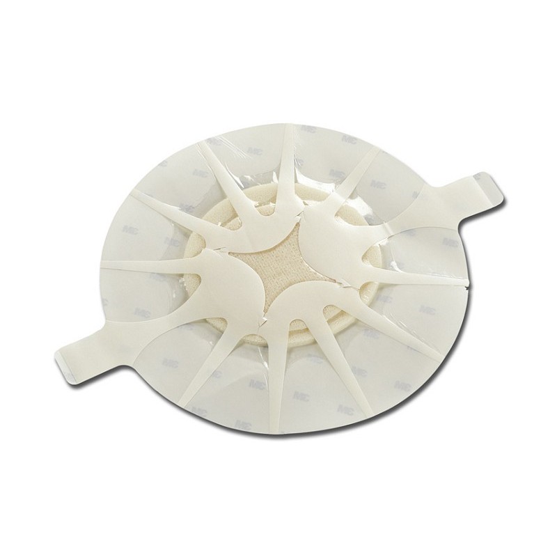 Adhesivo de espuma tegaderm - apósito adhesivo de espuma de poliuretano, 90619 - con forma para talones y codos - 5 pcs.