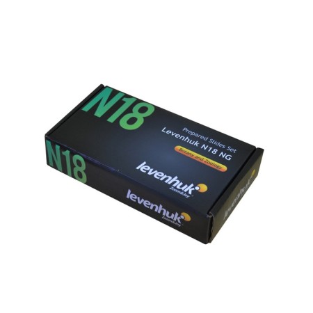 Set di vetrini preparati levenhuk n18 ng