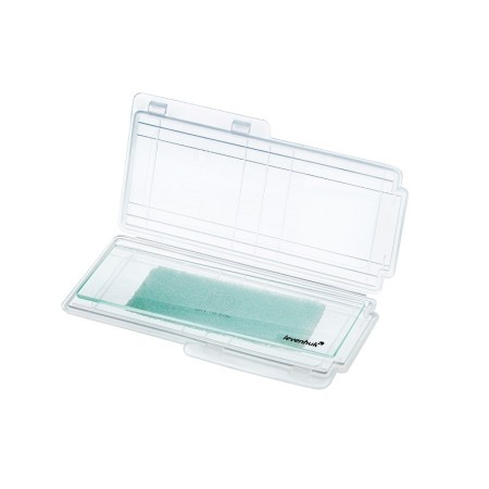 Portaobjetos de calibración levenhuk med