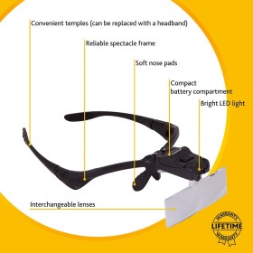 Occhiali d’ingrandimento levenhuk zeno vizor g3