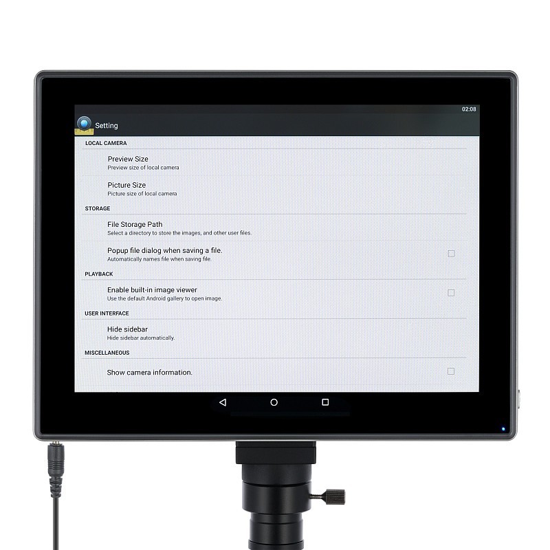 Microscopio trinocular digital levenhuk med d40t lcd