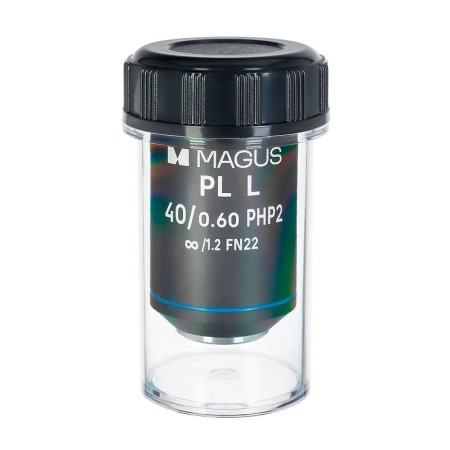 Magus 40hp 40х/0.60 plan l fase php2 ∞/1.2 wd lente de 3.5 mm