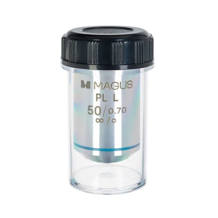 Lente magus 50pll 50х/0,70 plan l wd 3,68 mm