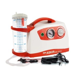 NowoŚĆ aspirator chirurgiczny askir 230/12v br - z baterią - słoik 2 litry re 310211/01