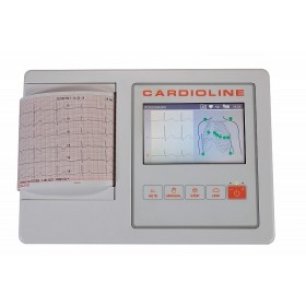 Ekran dotykowy elektrokardiografu cardioline ecg100l
