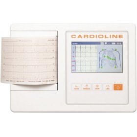 Électrocardiographe à écran tactile cardioline ecg100l + logiciel pc easyapp + interprétation glasgow