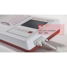 Electrocardiógrafo cardioline ecg100l touchscreen + software para pc easyapp + interpretación glasgow