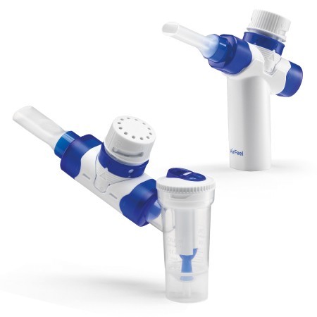 Airfeel per giannastica respiratoria professionale con terapia pep e opep