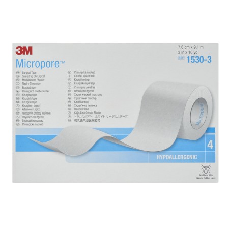 Micropore 3M 1530-3 - h 76 mm x 9,14 m - 4 rotoli