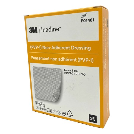 Inadine (pvp - i) pansament neaderent p01481, 5 cm x 5 cm - 25 buc.