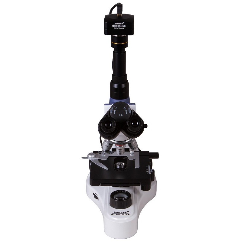 Microscopio trinoculare digitale levenhuk med d10t