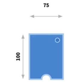 Geformte vakuummatratze cm 75 x 100