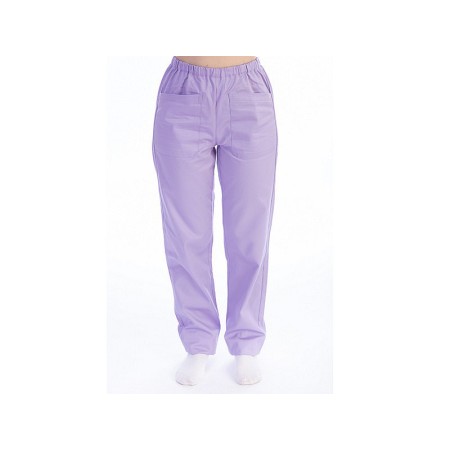 Broek - katoen/polyester - unisex - maat l paars
