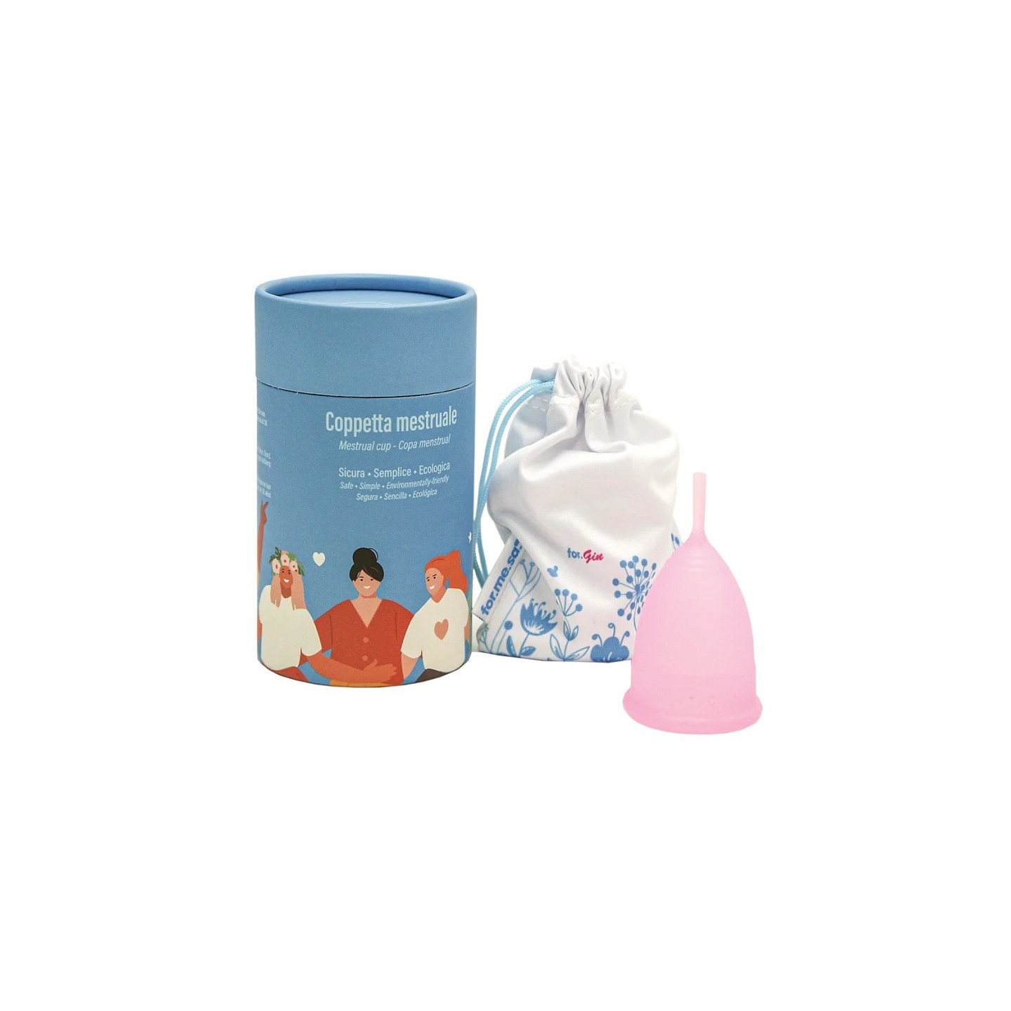 Coppetta mestruale taglia s, colore rosa