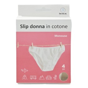 Einweg-Slip aus Baumwolle - 4 Stück