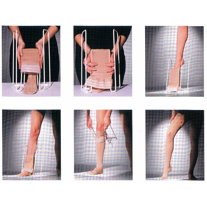 Butler aid for donning medical compression stockings