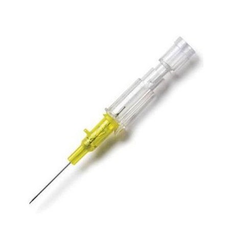 Ace pentru canulă b.braun introcan unidirecționale 24gx19mm galbene, fără aripioare, din pur - 50 buc.