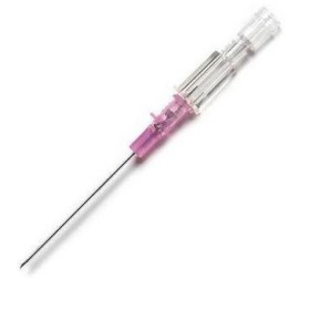 Aghi cannula 1 via B.Braun Introcan 20Gx32mm Rosa, senza alette, in PUR - 50 pz.