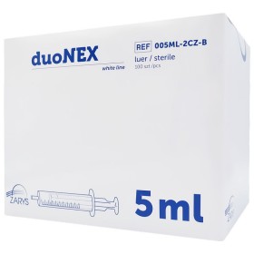 Needleless syringe 5 ml duonex with eccentric luer cone - 100 pcs