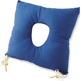 Coussin en fibres creuses en silicone avec trou central 40x40