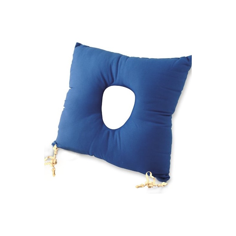 Coussin en fibres creuses en silicone avec trou central 40x40