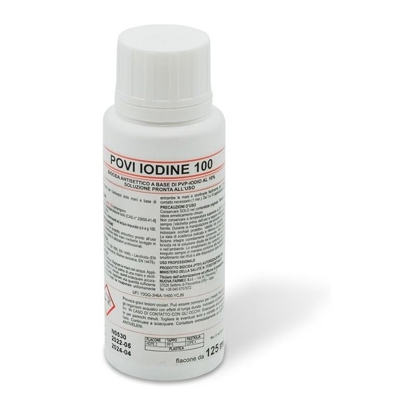 Jodopovidon 10% jodium fles van 125 ml