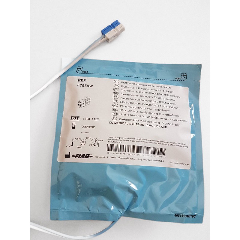 Paire de plaques pour défibrillateurs i-pad nf1200, futura et ambulanc i3