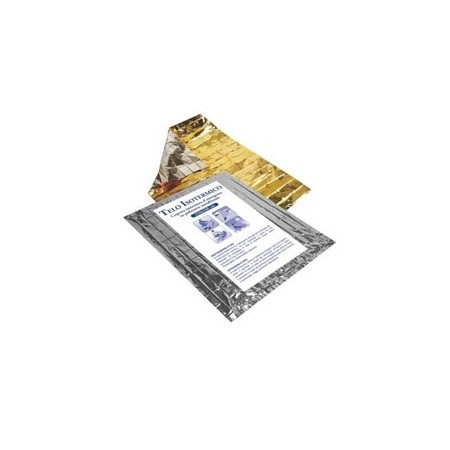 Emergency blanket with isothermal sheet