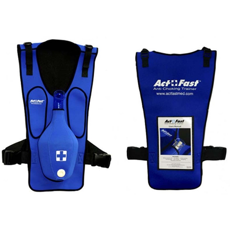 Act+fast anti chokeing trainer chaleco de entrenamiento de maniobra heimlich azul