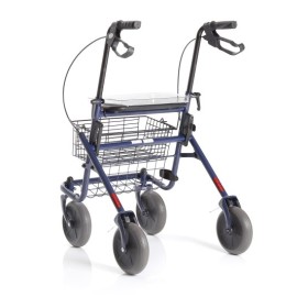 Andador plegable en acero pintado - 4 ruedas - dyone