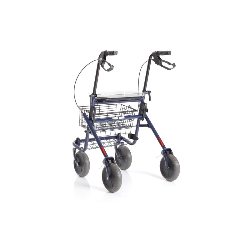 Rollator pieghevole in acciao verniciato - 4 ruote - dyone