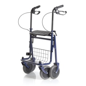 Rollator pieghevole in acciao verniciato - 4 ruote - dyone