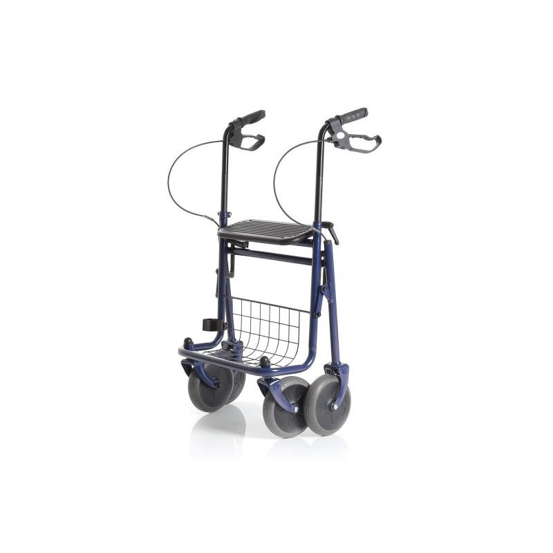 Foldable painted steel rollator - 4 wheels - dyone