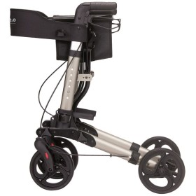 Opvouwbare rollator van grijs gelakt aluminium - ocean 2.0
