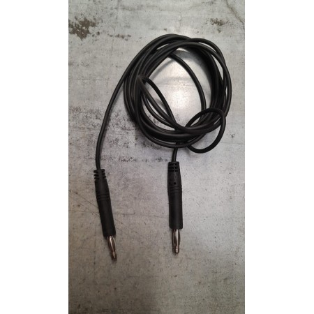 Kabel s ČernÝmi zÁstrČkami - 4mm pro profesionÁlnÍ elektroterapii