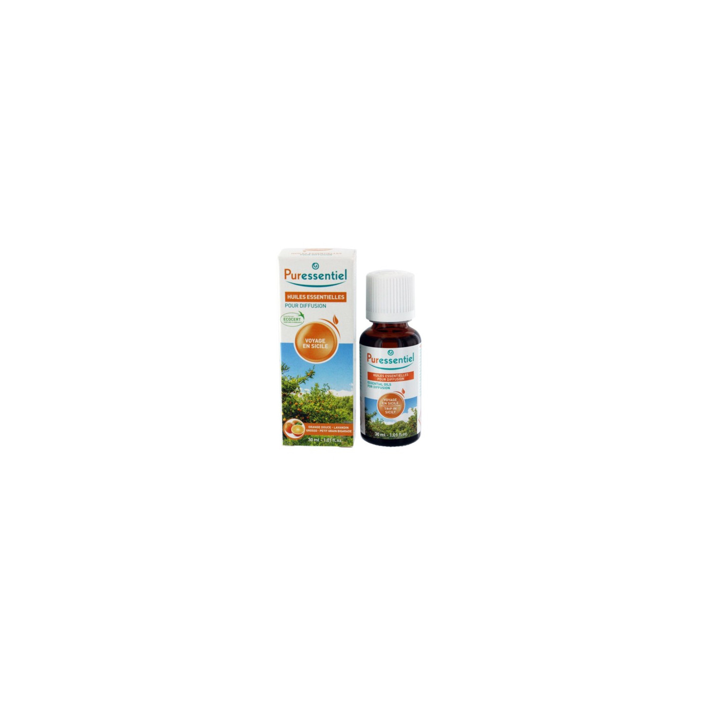 Puressentiel miscela viaggio in Sicilia per diffusore - 30 ml
