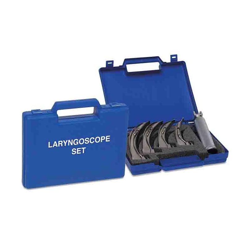 Laryngoscope à lumière conventionnelle, 4 lames