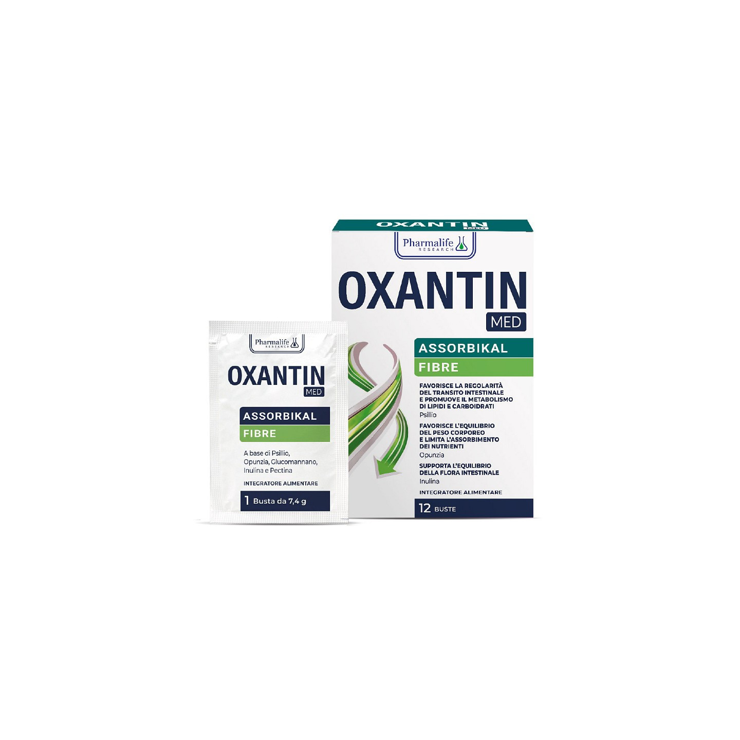 Oxantin Med Assorbikal Fibre 12 buste da 7,4 g