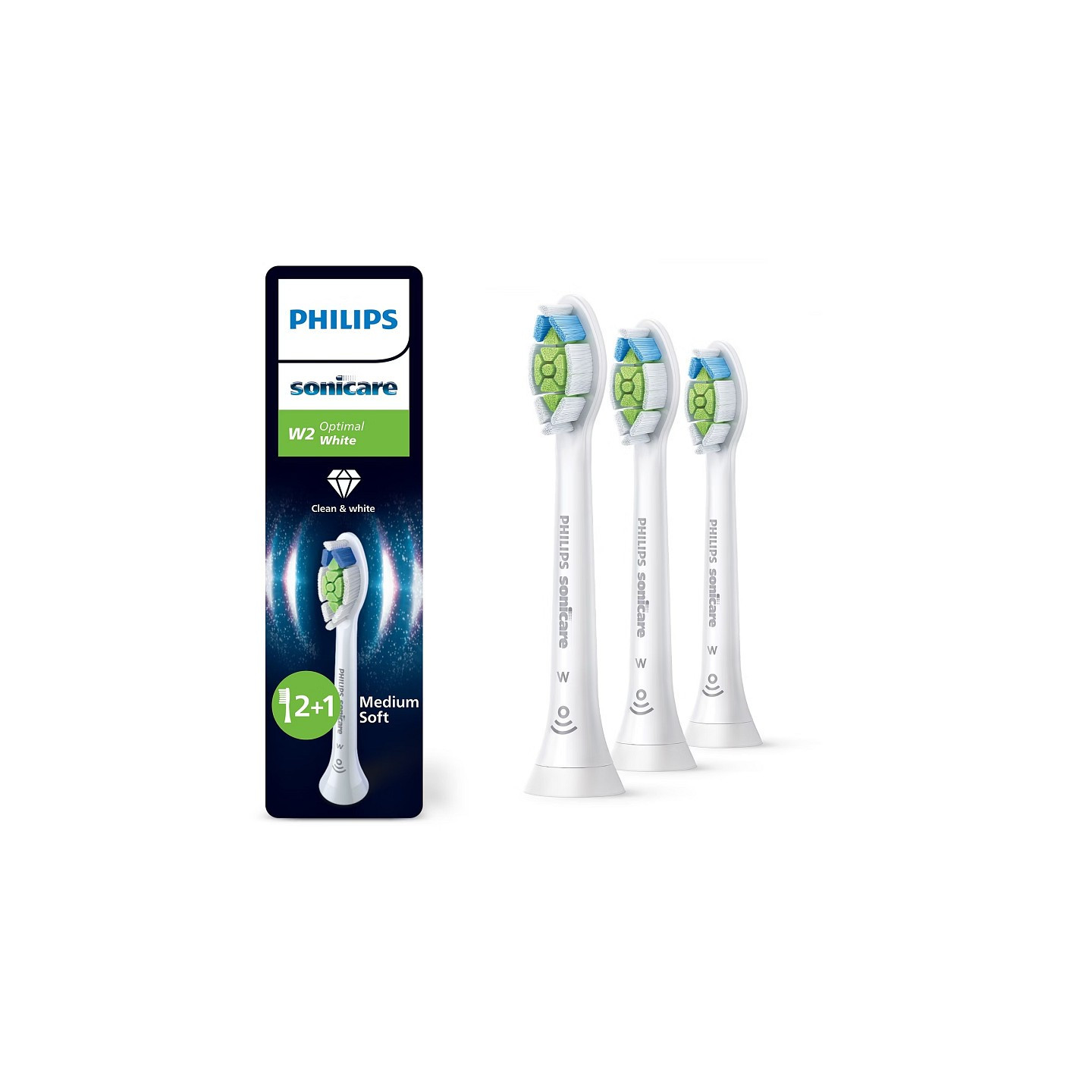 Philips Sonicare W1 Optimal White 3 Testine standard per spazzolino sonico - HX6063/87