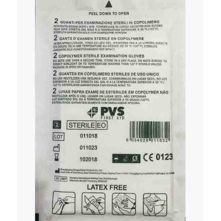 Sterile handschuhe aus latexfreiem copolymer