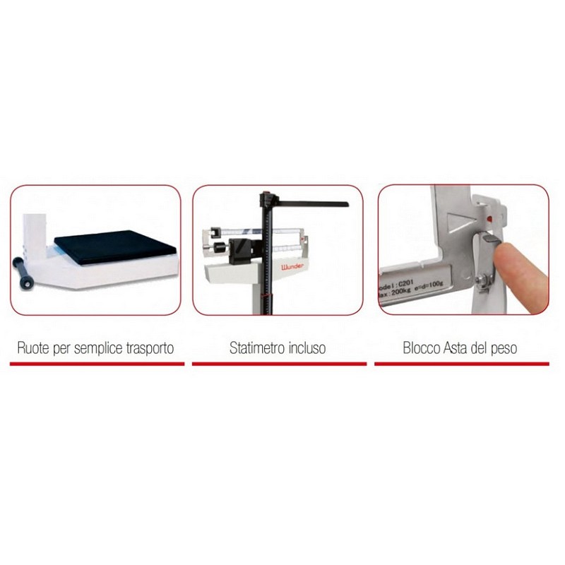 Mechanical bathroom scale 200kg