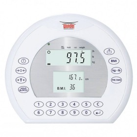 Bilancia pesapersone professionale elettronica portatile con bmi rb-l