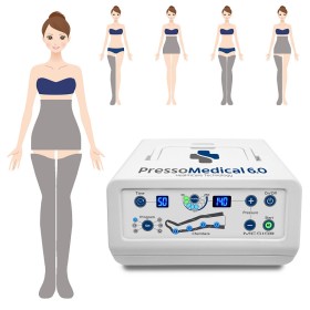 Presoterapie pressomedical 6.0 advance cu 2 încălzitoare pentru jambiere + kit slim body