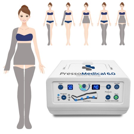 Pressotherapy pressotherapy pressomedical 6.0 pro met 2 leggings + slim body kit + 1 manchet