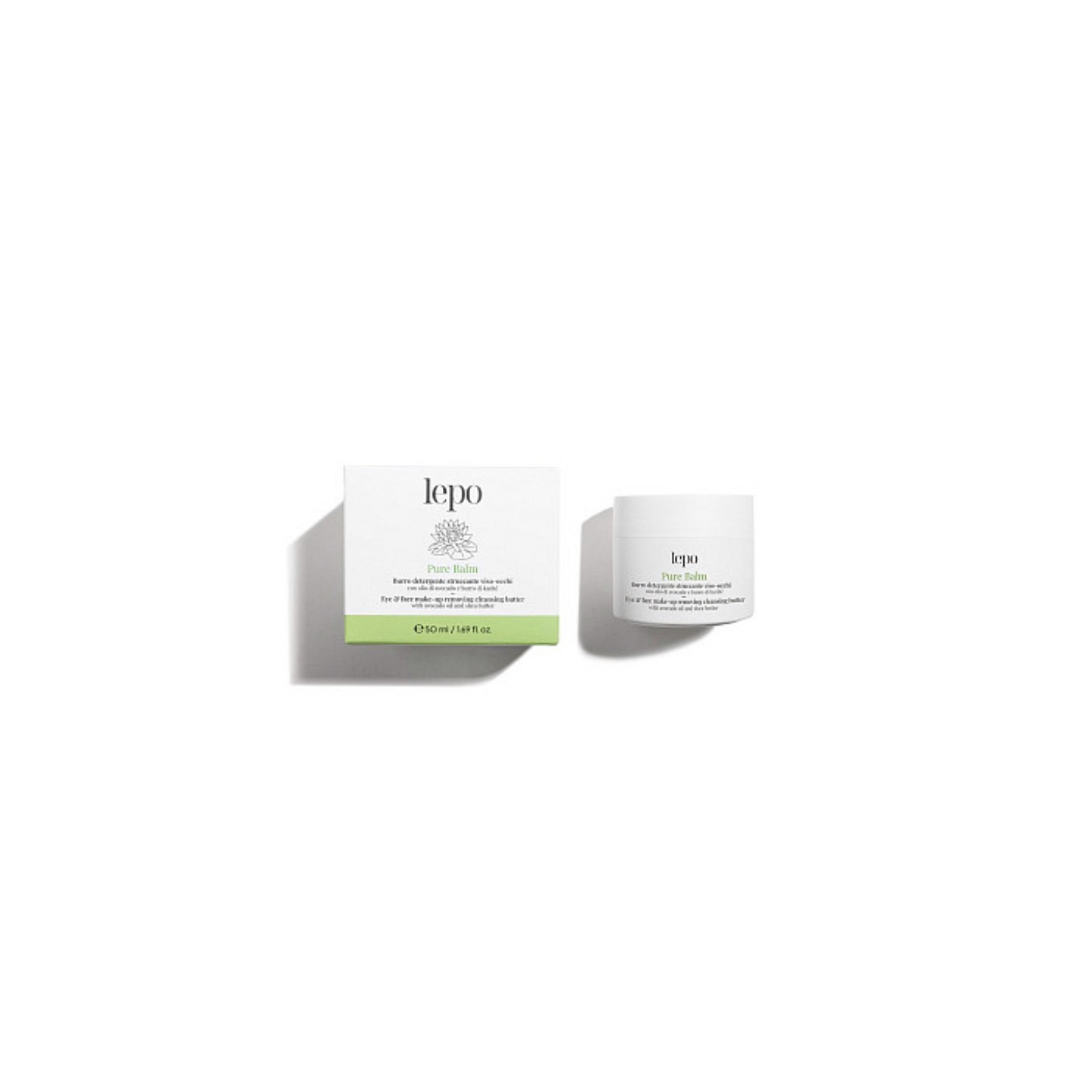 Pure Balm, Burro Detergente Struccante Viso e Occhi con Olio di Avocado e Burro di Karité