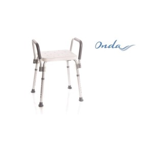 Rückenfreier duschsitz mit armlehnen